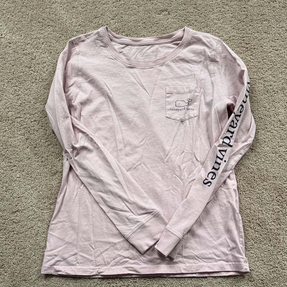 Vineyard Vines Soft Pink Long Sleeve Tee Women’s XS